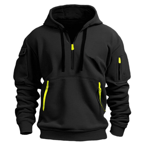 Dropped Shoulder Hooded Sweatshirt Men's Women's Plus Size Loose Pullover Fashion Sweatshirt - Image 5