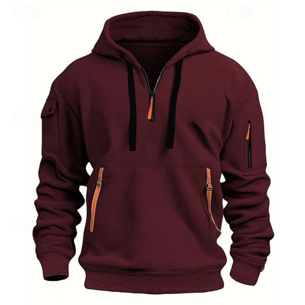 Dropped Shoulder Hooded Sweatshirt Men's Women's Plus Size Loose Pullover Fashion Sweatshirt - Image 2