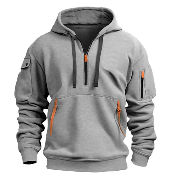 Dropped Shoulder Hooded Sweatshirt Men's Women's Plus Size Loose Pullover Fashion Sweatshirt - Image 9