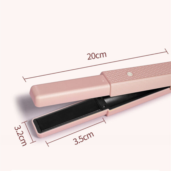 Hair Straightener Cordless Usb Hair Straightener Mini Ceramics Hair Curler 3 Constant Temperature Portable Flat Iron For Travel - Image 6