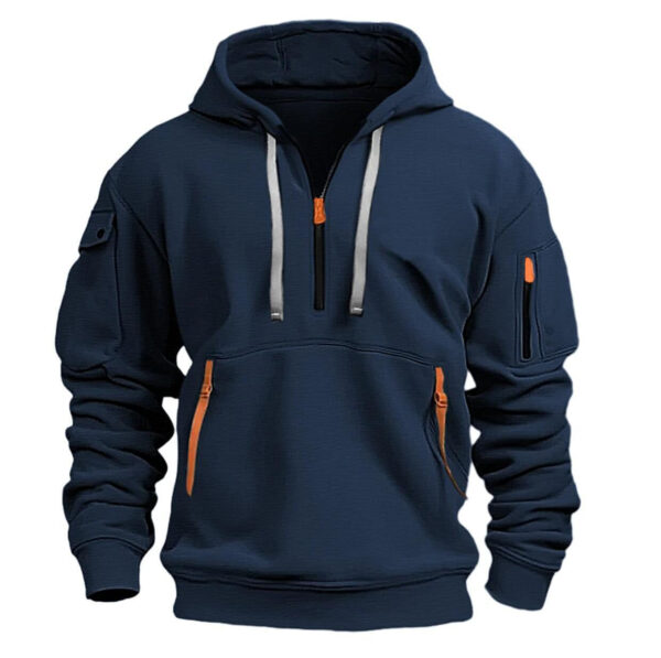 Dropped Shoulder Hooded Sweatshirt Men's Women's Plus Size Loose Pullover Fashion Sweatshirt - Image 8