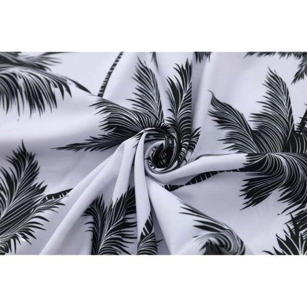 Men's Casual Ice Silk Micro-elastic Printed Short-sleeved Shirt Shorts Suit - Image 8
